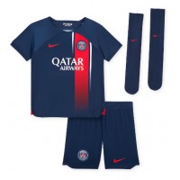 Dětský Fotbalový dres Paris Saint-Germain Kylian Mbappe #7 2023-24 Domácí Krátký Rukáv (+ trenýrky)